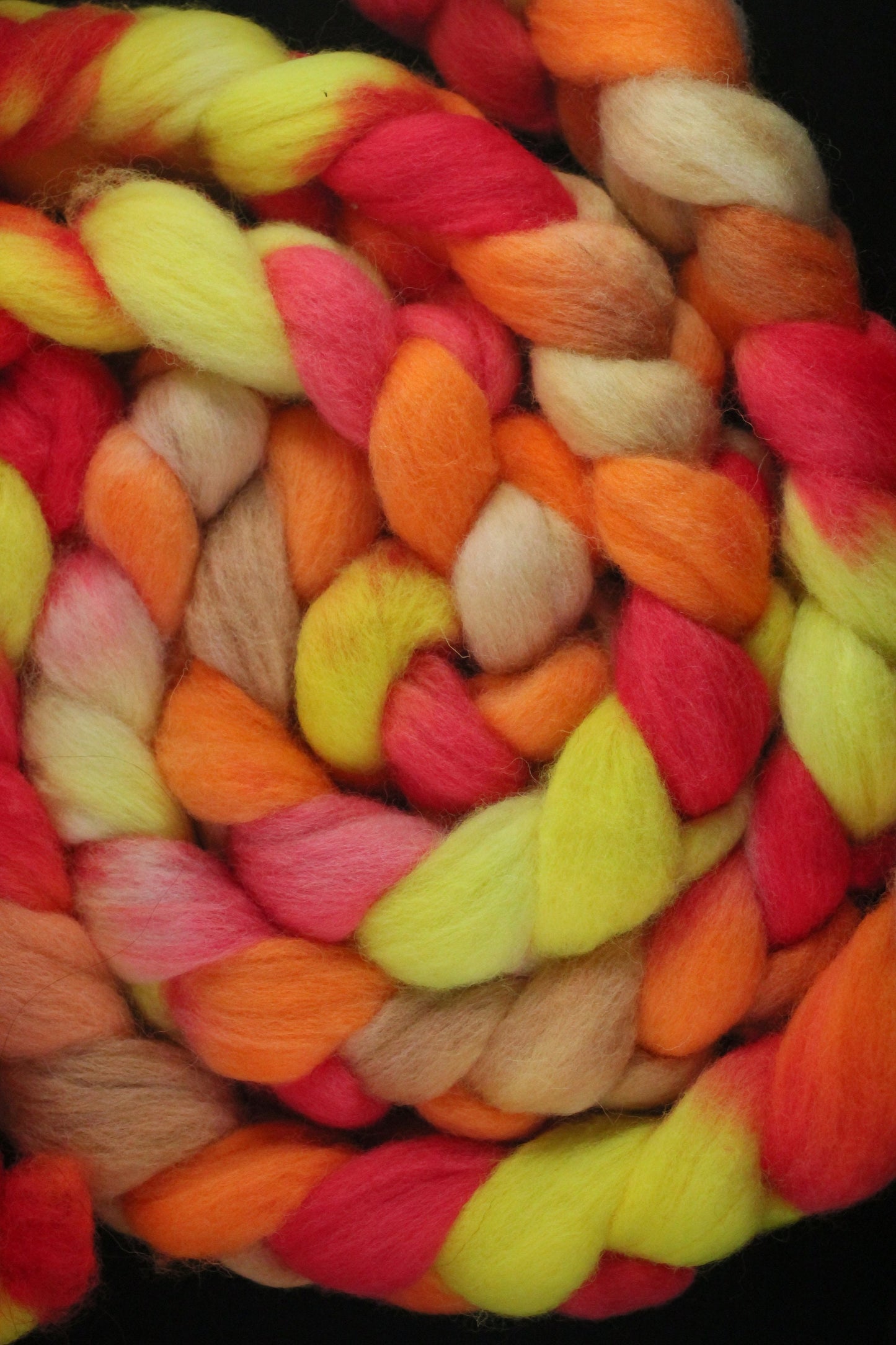 Dorset Horn Wool Roving - Hand Dyed Fibre for Spinning 100g - Queen of Wands