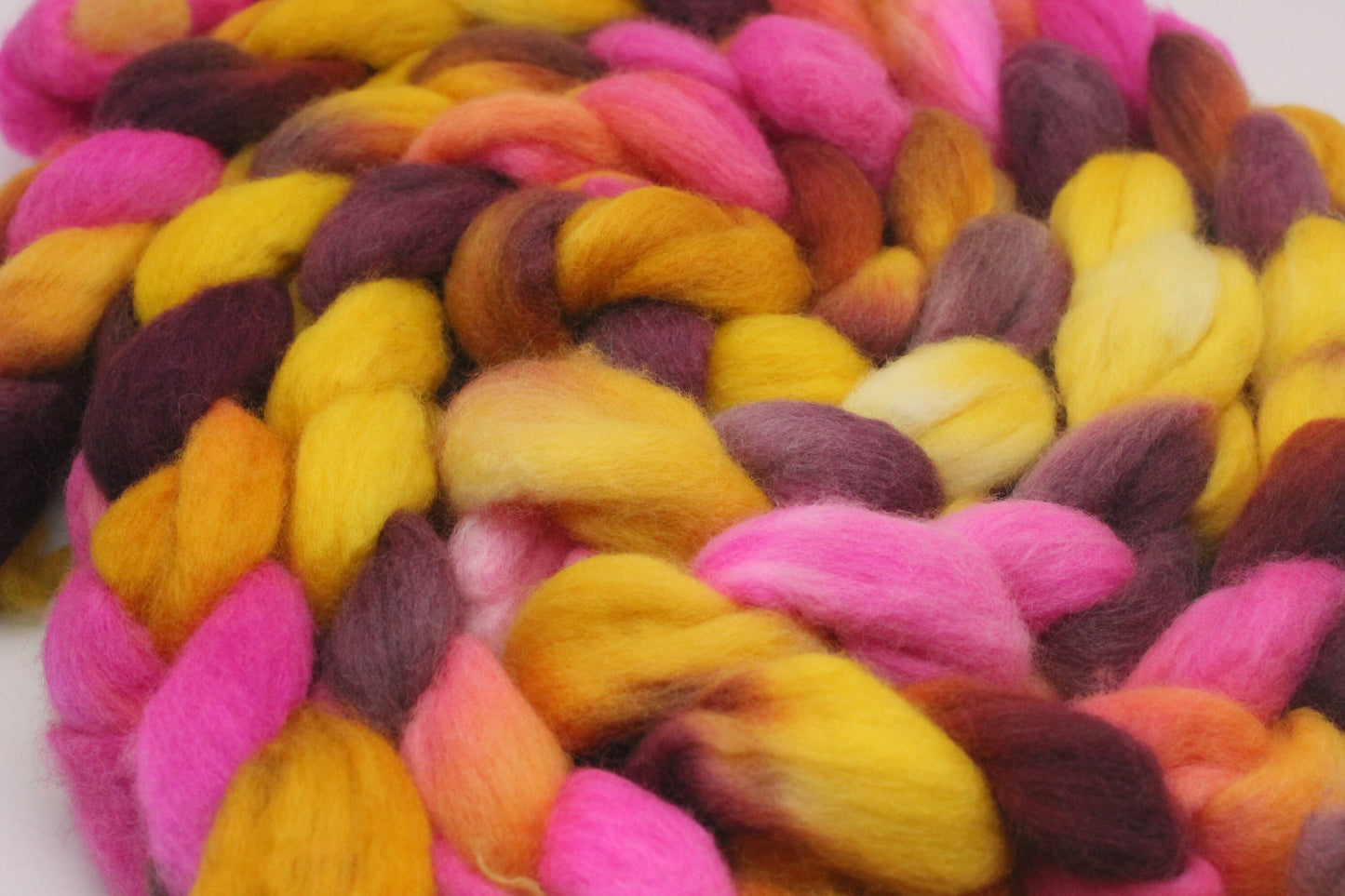 Corriedale Wool Roving - Hand Dyed Fibre for Spinning 100g - fembot