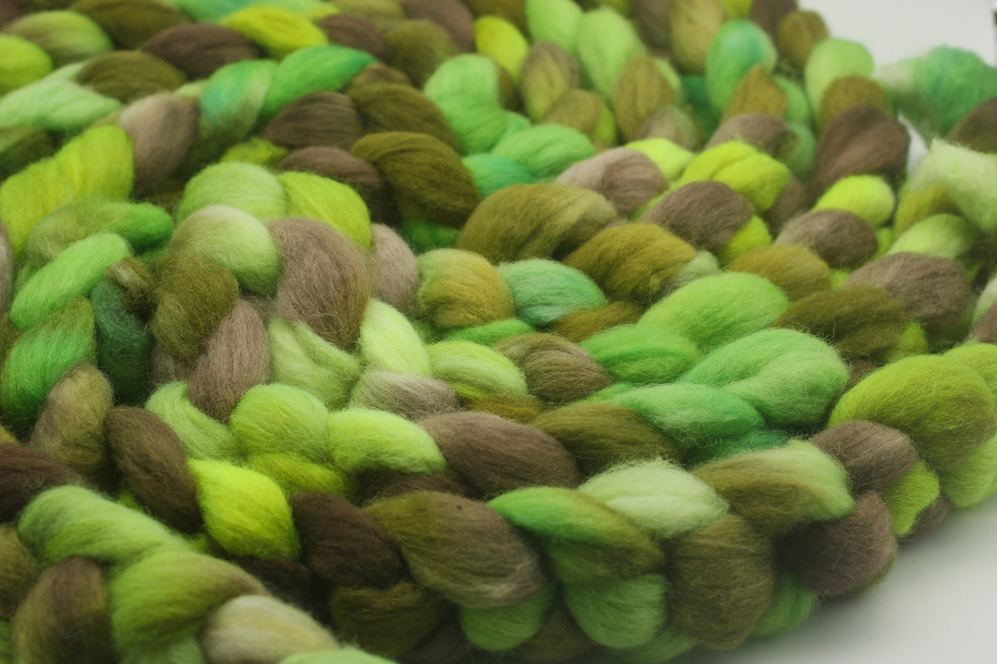 Dorset Horn Wool Roving - Hand Dyed Fibre for Spinning 100g - Frög