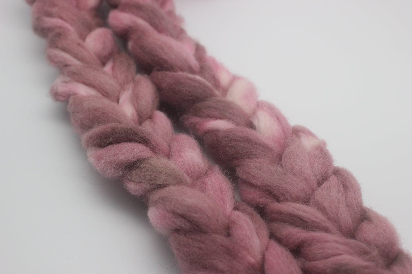 Border Leicester Wool Roving - Hand Dyed Fibre for Spinning 100g - set2