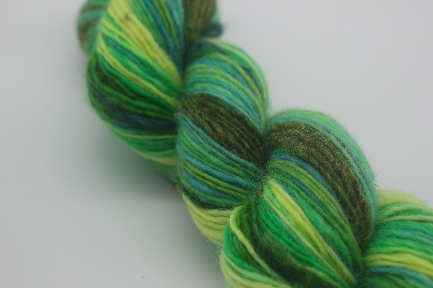 Handspun Handdyed Wool Yarn - 80g