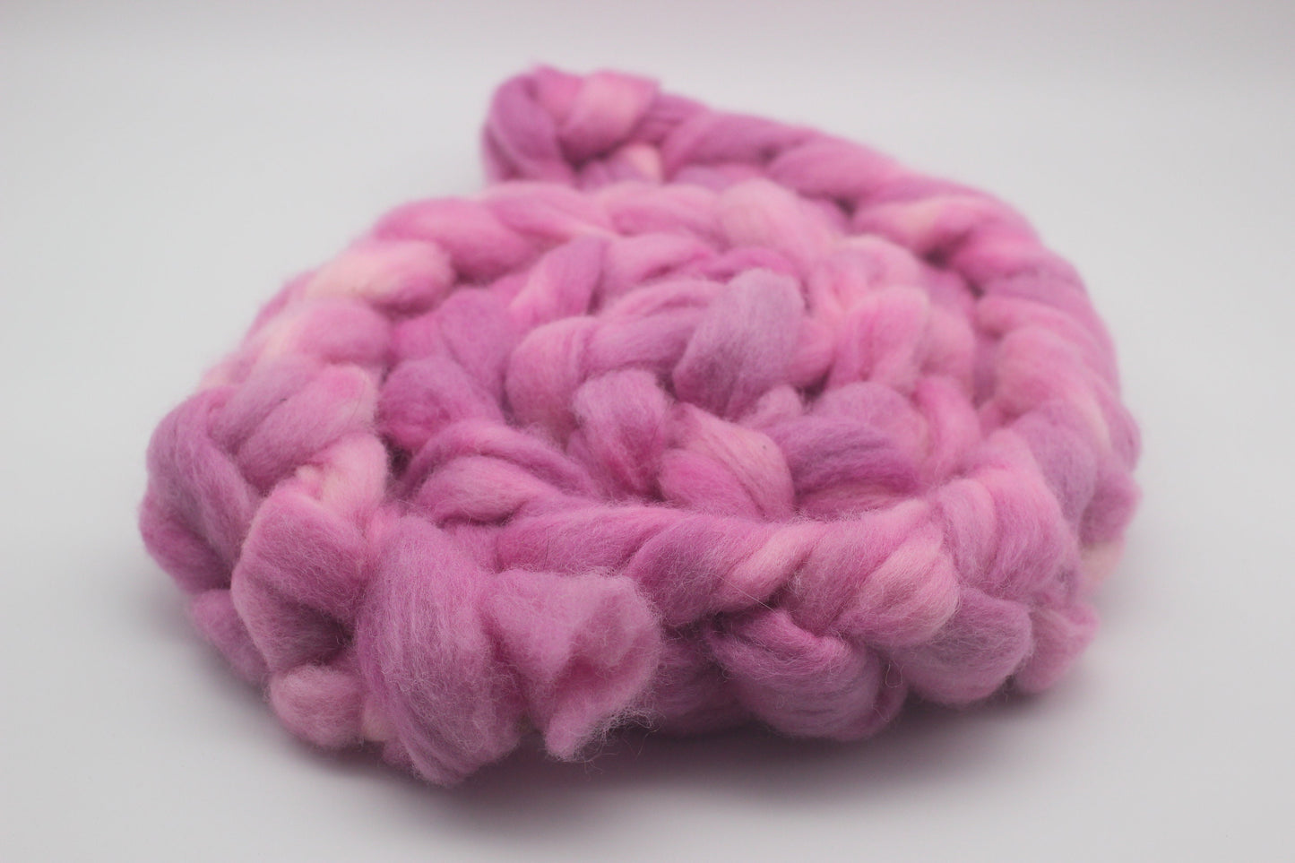 Border Leicester Wool Roving - Hand Dyed Fibre for Spinning 100g - set1