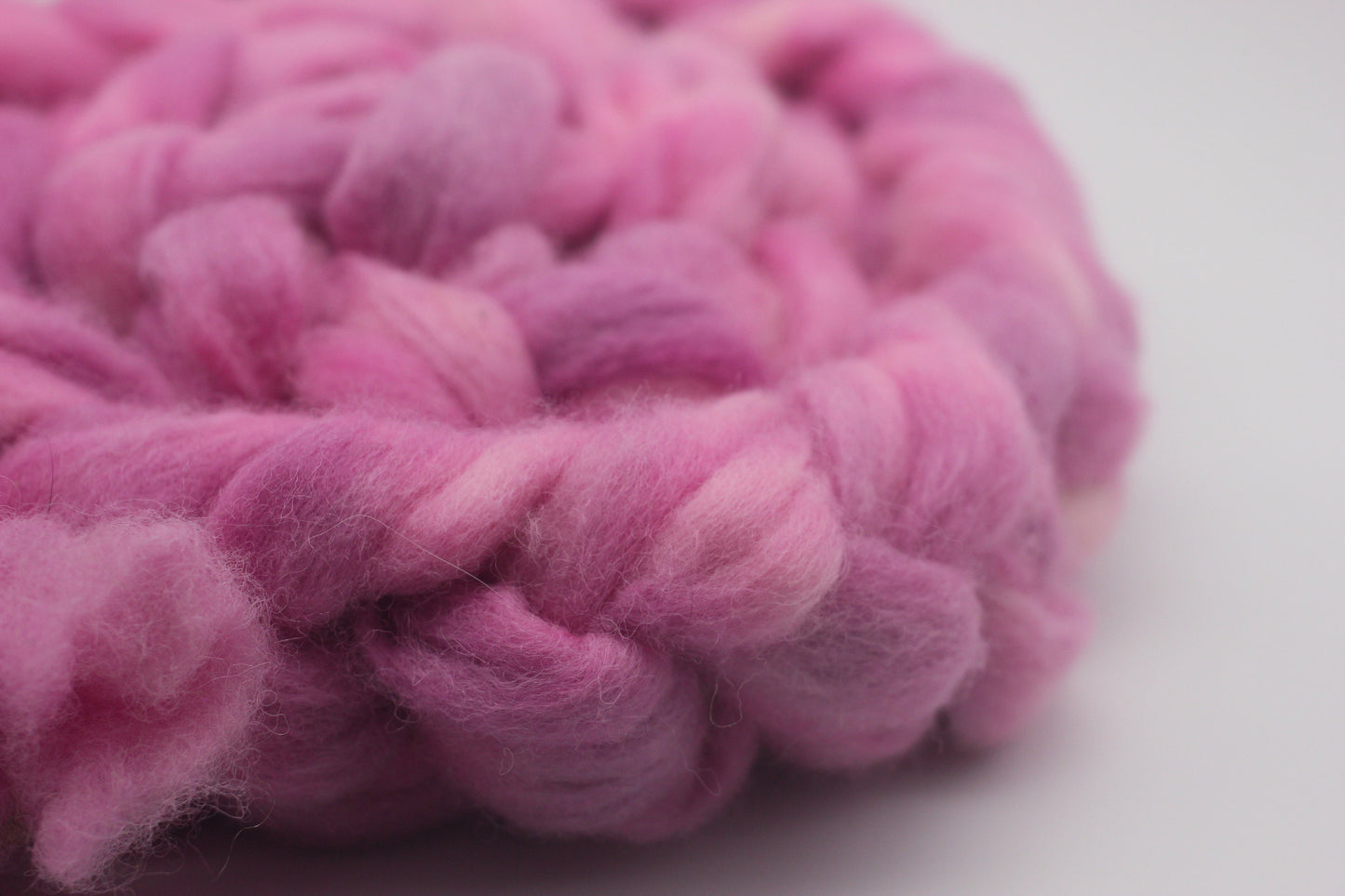 Border Leicester Wool Roving - Hand Dyed Fibre for Spinning 100g - set1