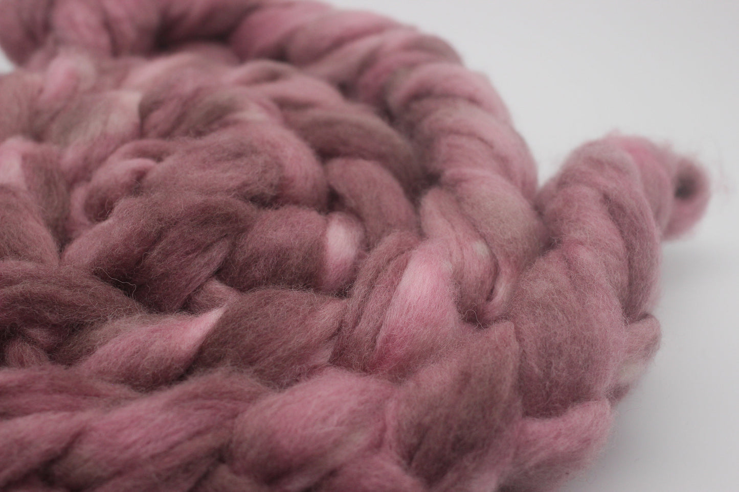 Border Leicester Wool Roving - Hand Dyed Fibre for Spinning 100g - set2